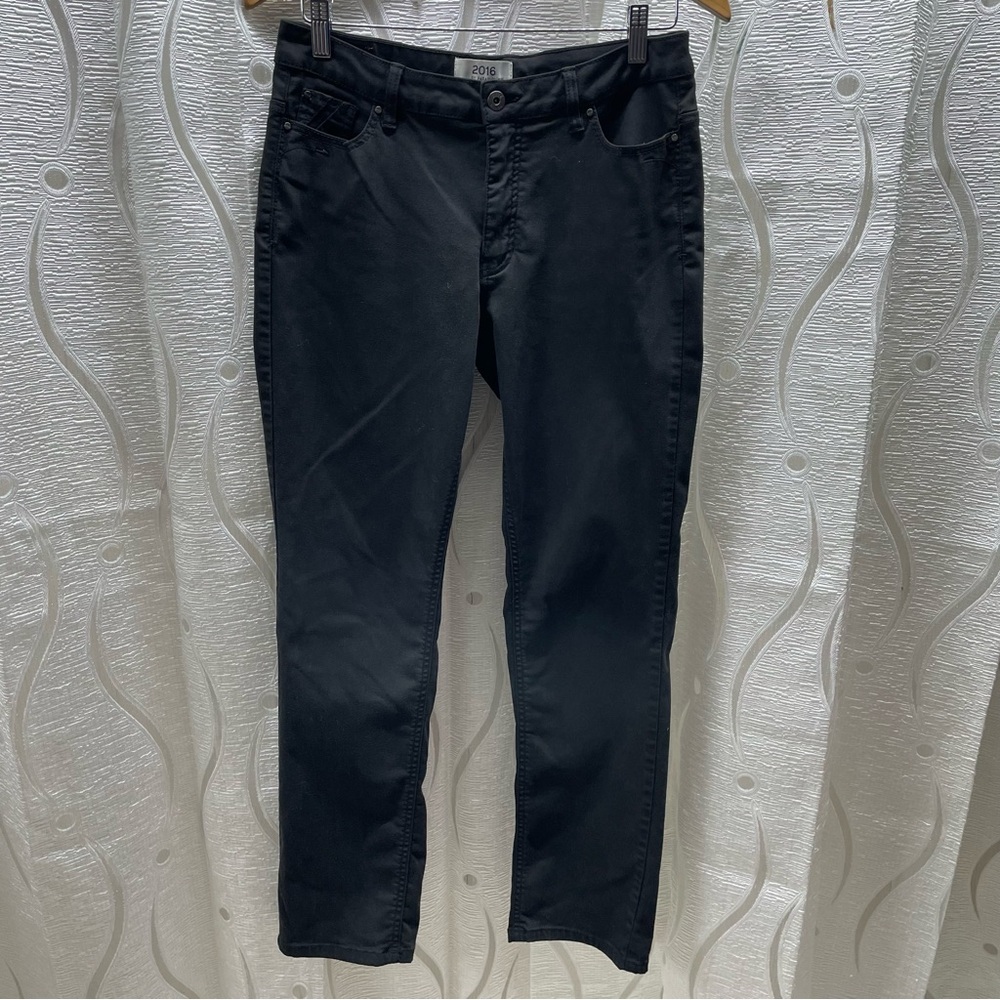 2016 by Parasuco Skinny Pants Women 12 Black Excellent Stretch Modal Blend